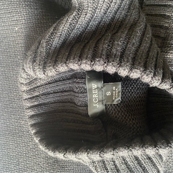 J crew black cotton sweater with pockets - Picture 6 of 6